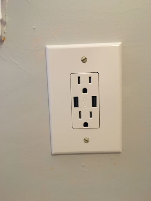 USB ports provided in addition to regular sockets for your convenience.