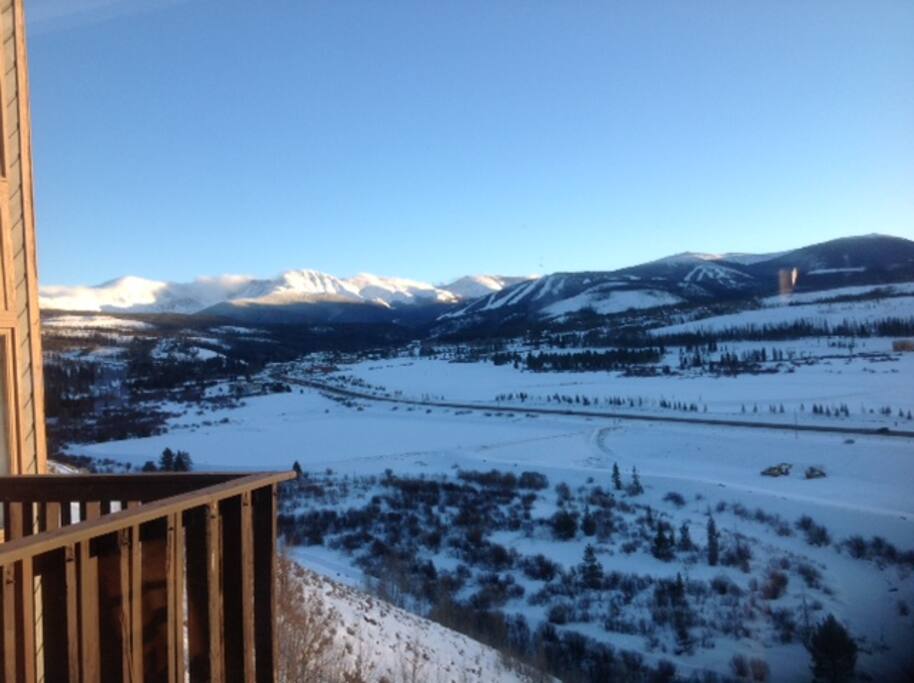 Mountain and Ski Resort Slopes to the East