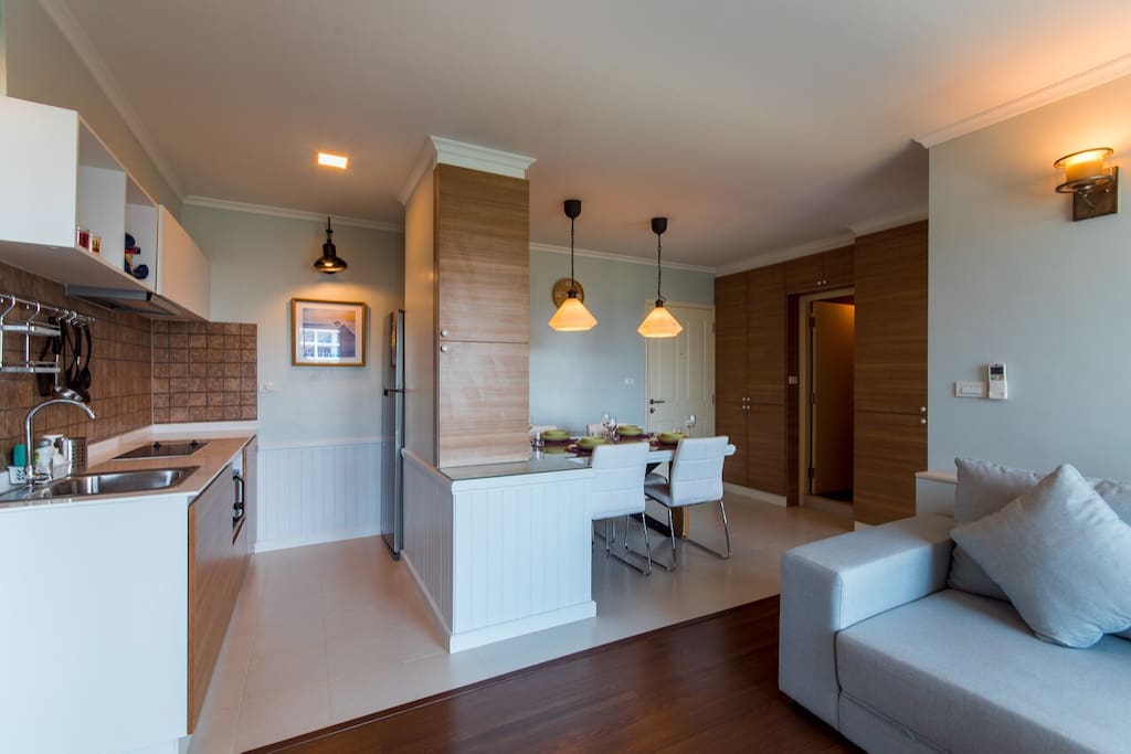 Kitchen and dining area
