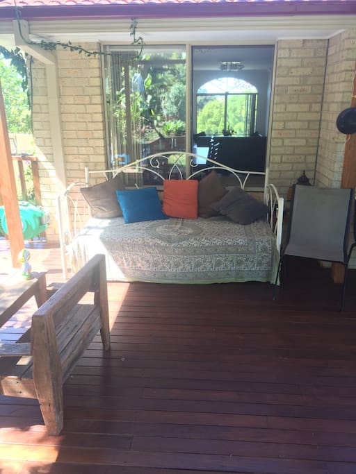 Daybed for lounging around..