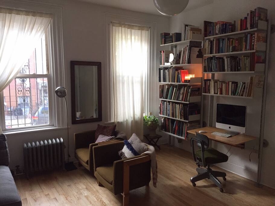 work area in master bedroom