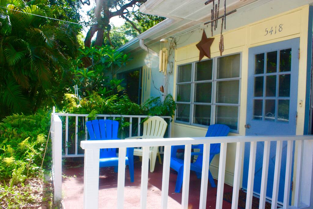 Front porch for relaxing.