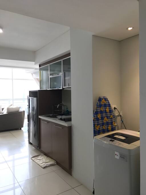 Washing machine, ironing, kitchen, basin & refrigerator