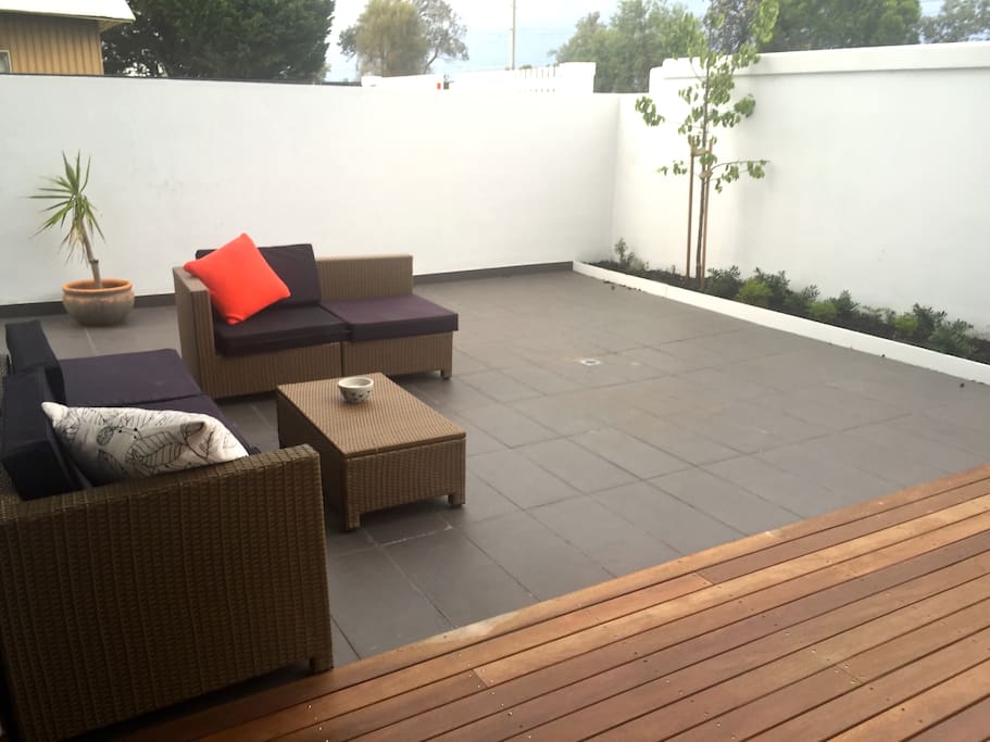 Private courtyard and BBQ