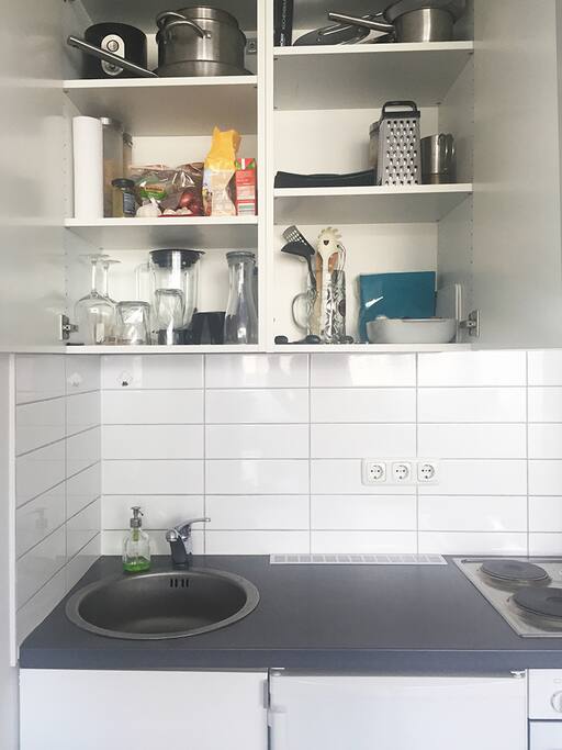 .. a kitchen with everything you'll need.