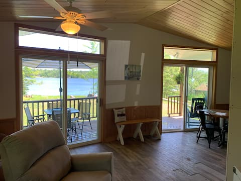 Modern camp on Portage Lake