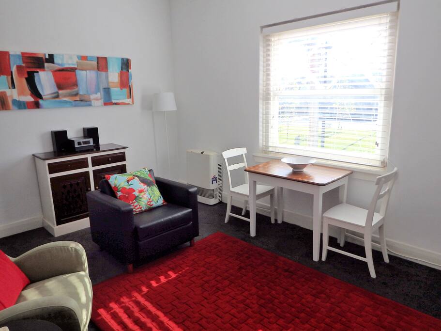 A pleasant place to eat breakfast with views across Sturt Street Gardens