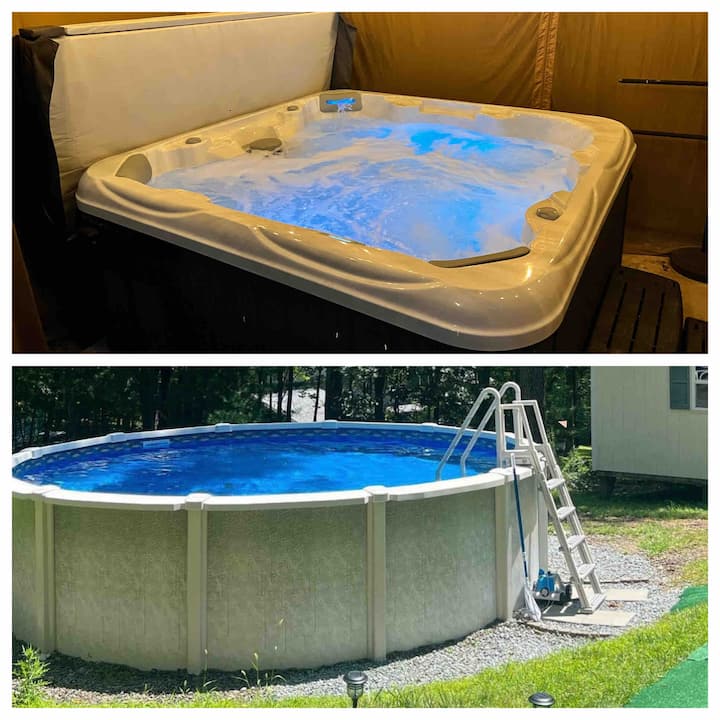 POOL&HOT TUB-Open Concpt 4bd/2b-Game Rm &2Firepits