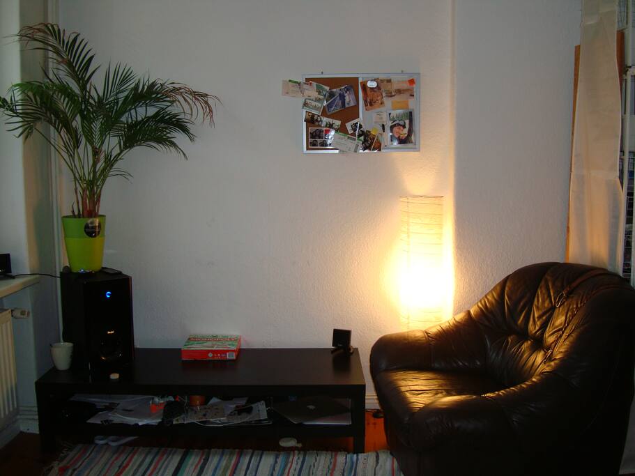 A comfy armchair to read a book or play monopoly!
