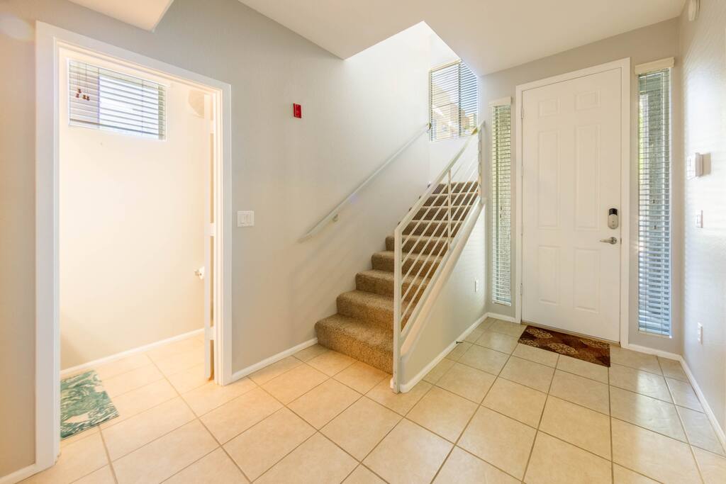 Down stairs bath next to bedroom