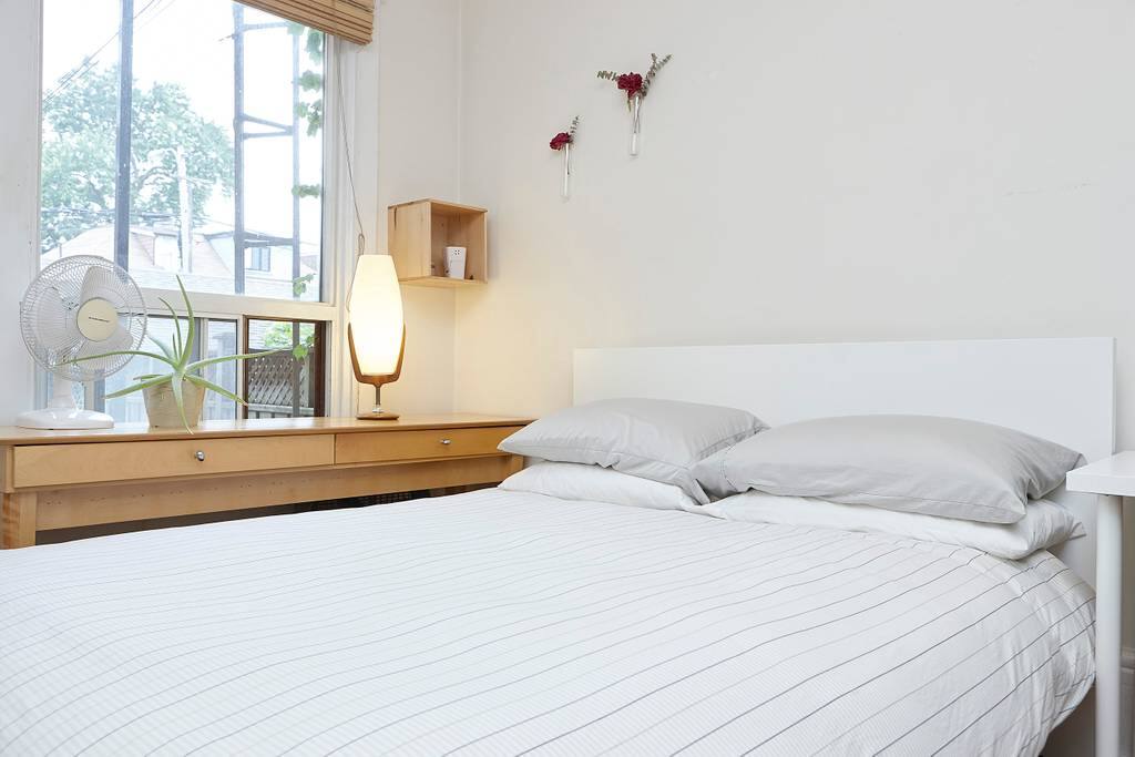 Welcome! Spacious bedroom with a queen bed