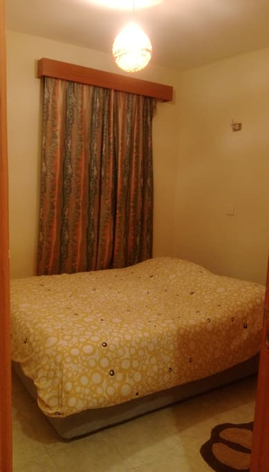 Comfortable and spacious bed