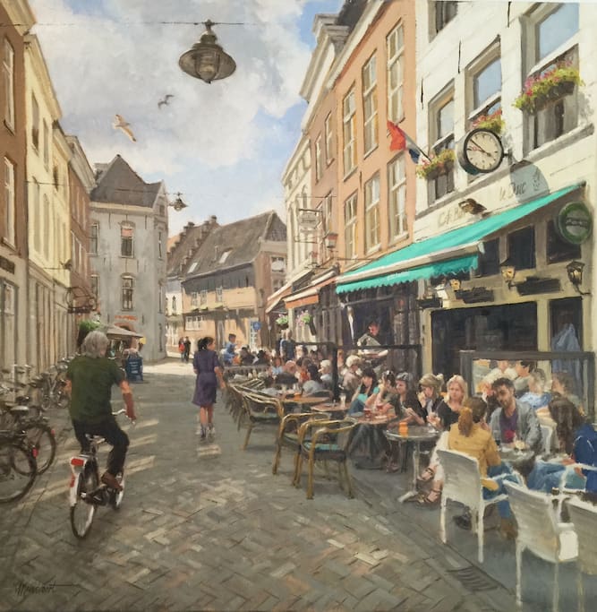 Dit schilderij van de Uilenburg is gemaakt door Richard van Mensvoort.