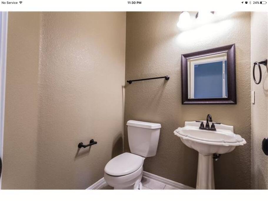 Second .5 bath downstairs, available for your use