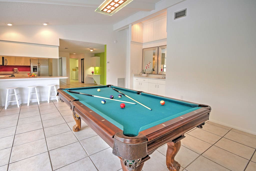 Enjoy game nights at home with this pool table.