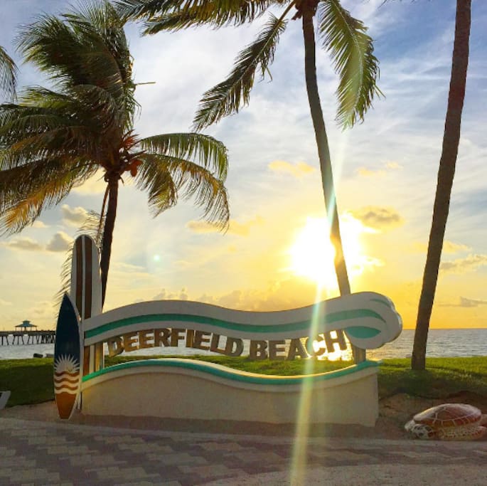 Famouse Deerfield Beach walk way.
