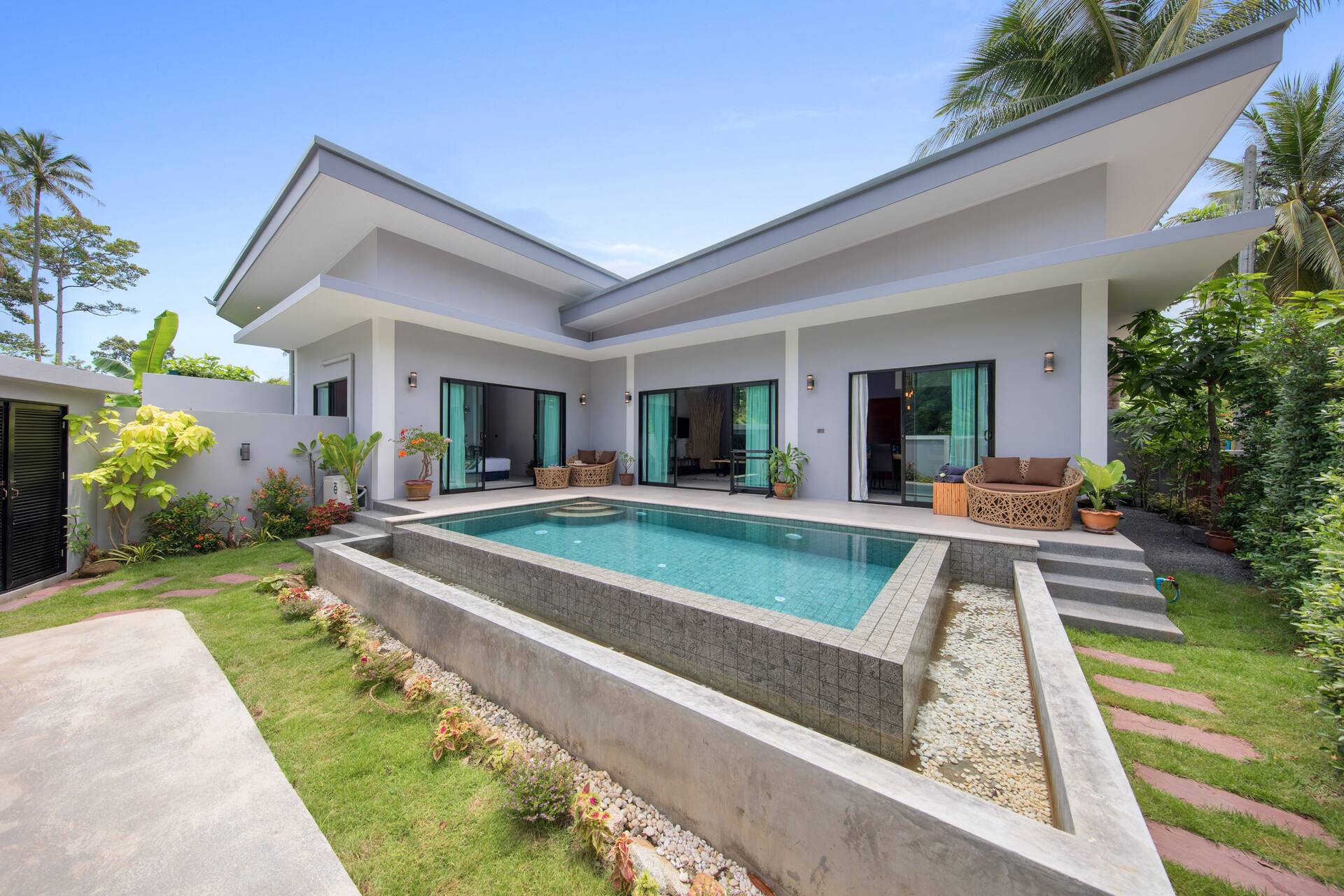 Samui Hide-away Villa Baan Bua.3 Bedroom with pool