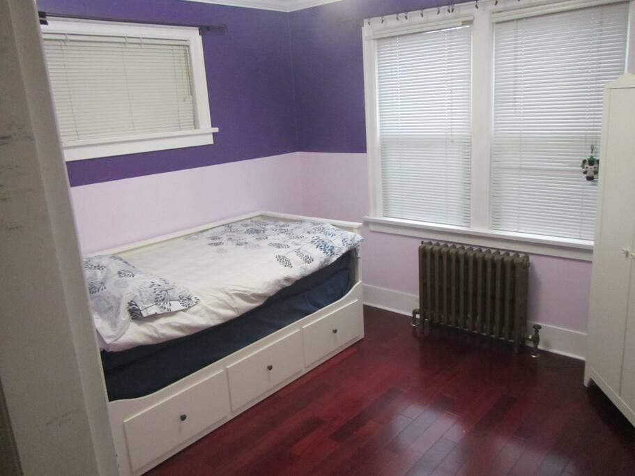 Bed can be used as twin or queen seen in next picture.