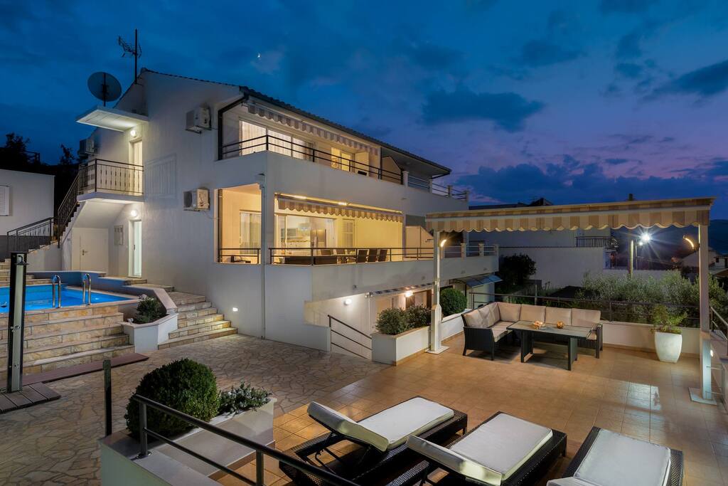 house by night