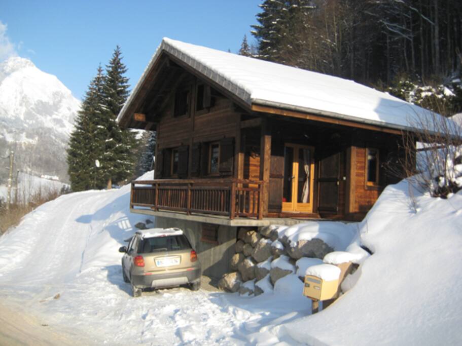 le chalet en hiver