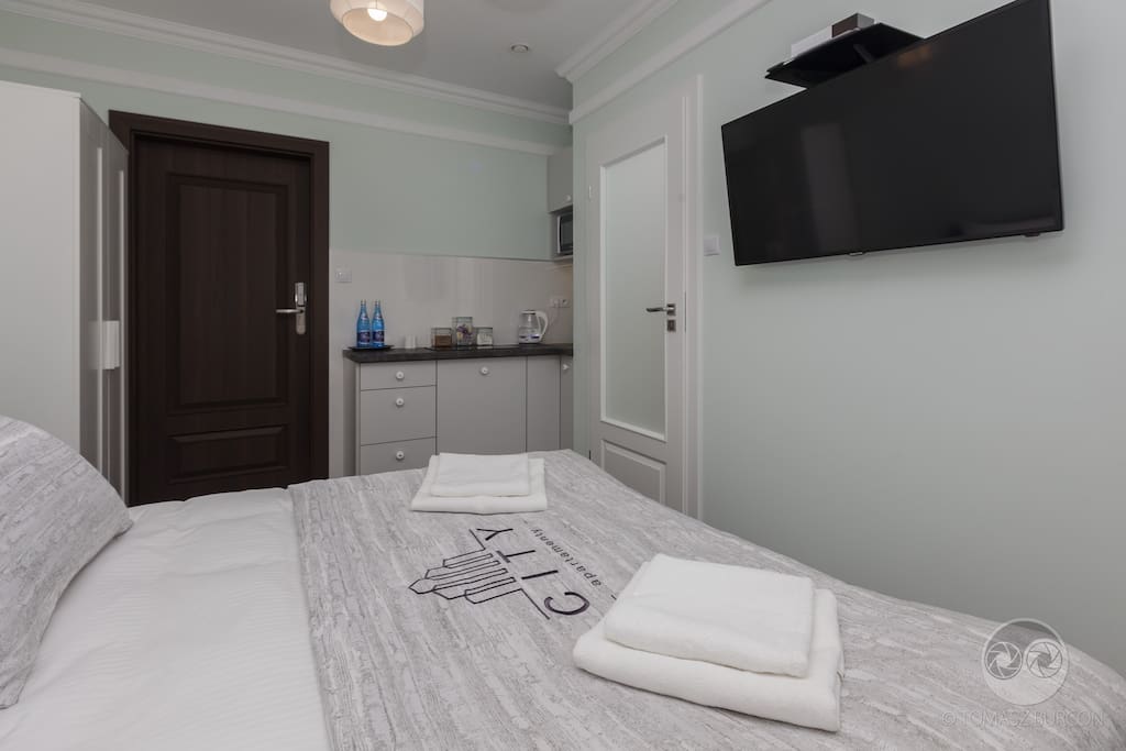 Apartament Skandynawski - sypialnia