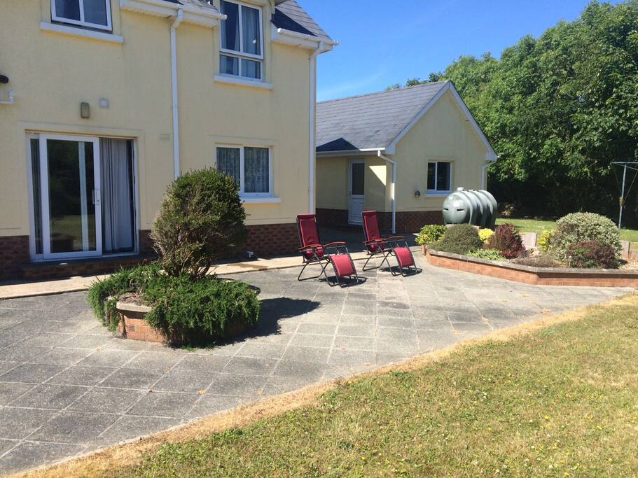 Rear patio