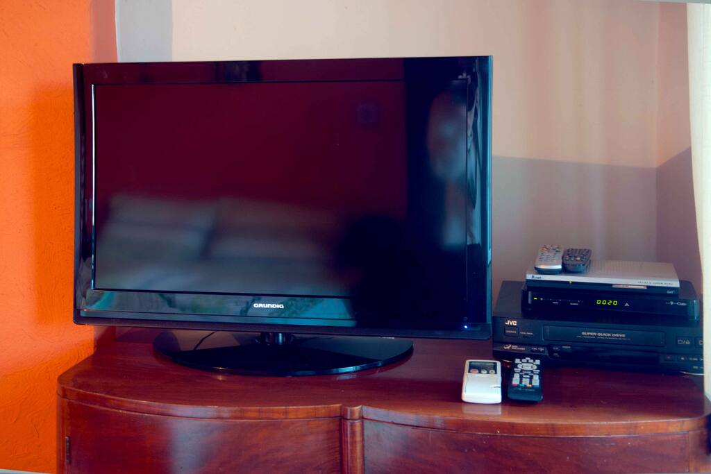 Satellite and cable TV.