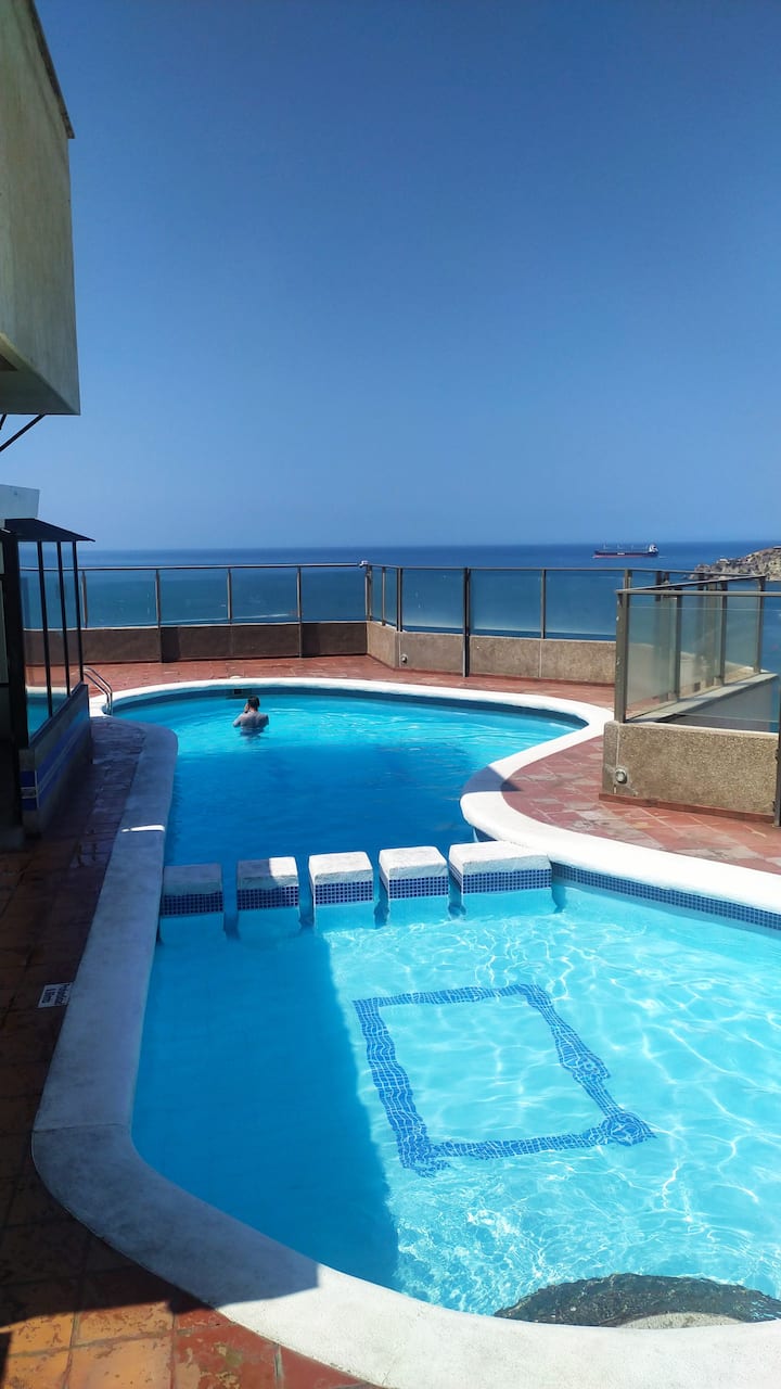 Vista Al Mar En Rodadero | Piscina + Playa A Pasos - コロンビー サンタ・マルタ