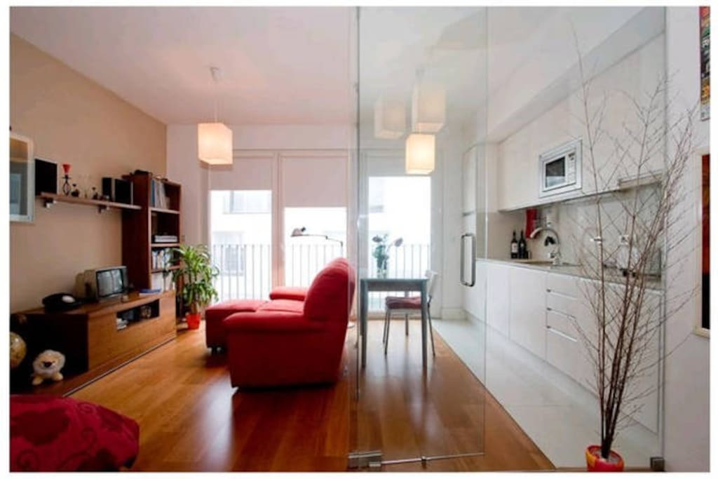 .Living room and kitchen