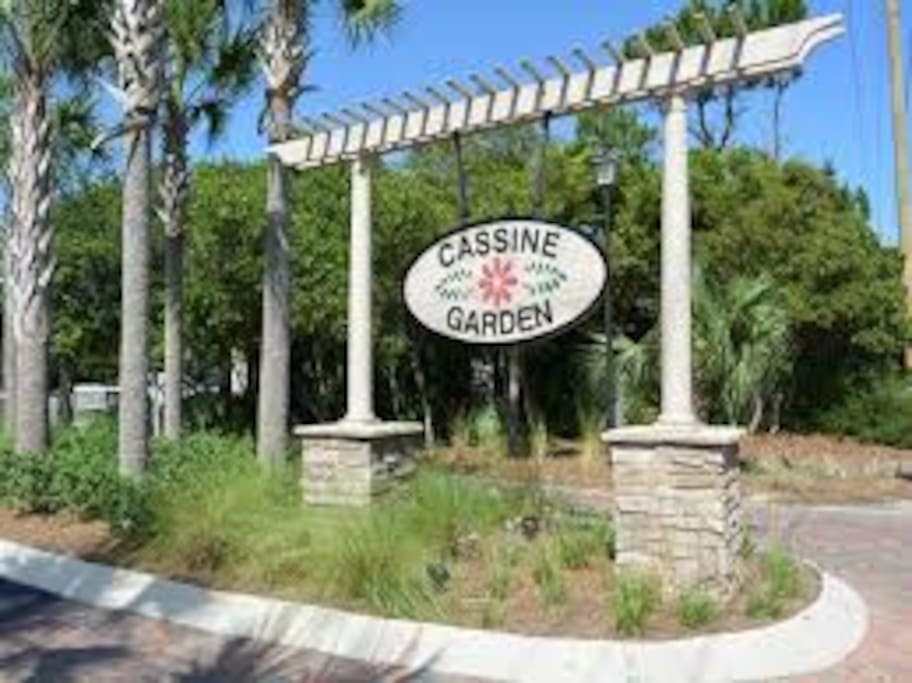 Entrance to Cassine Garden, right on 30A