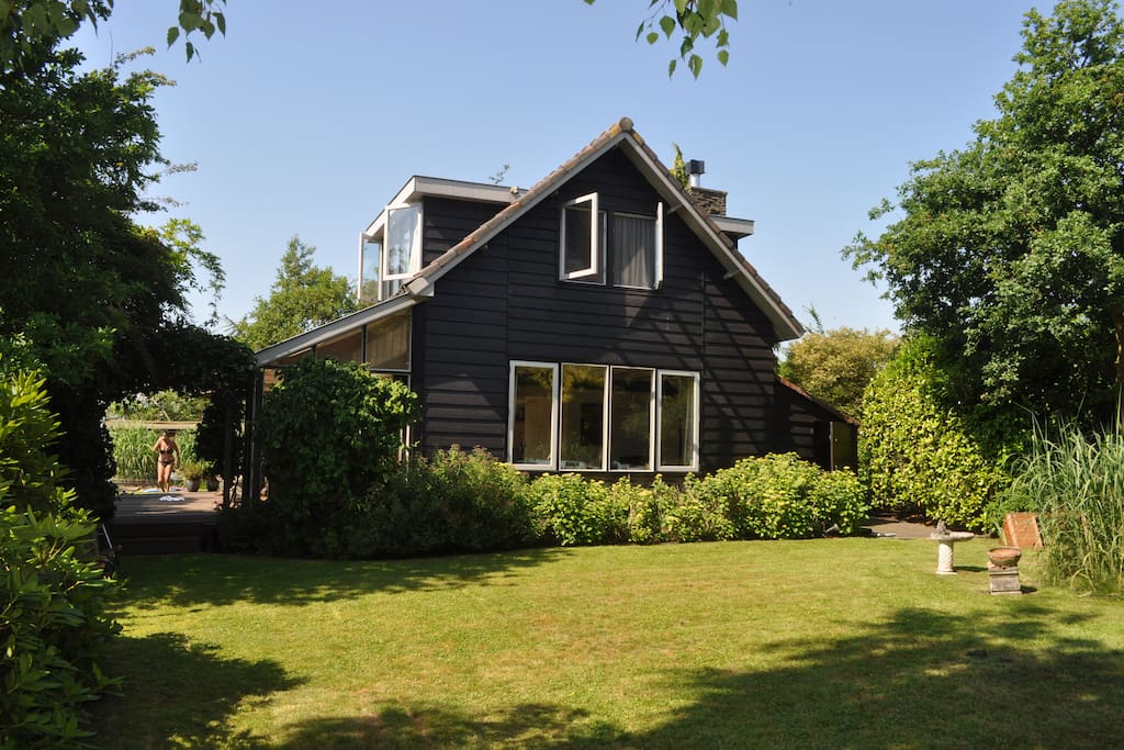 Garden at the left side of the house
