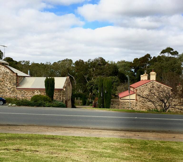 View of main property and Managers Cottage from High Street
