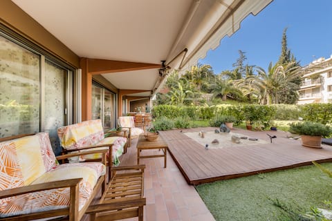 Chambre calme, salle douche, garage, piscine