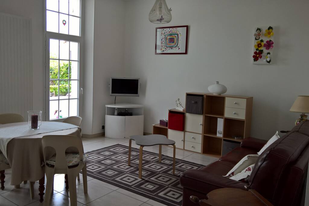 Espace de vie et cuisine ouverte
