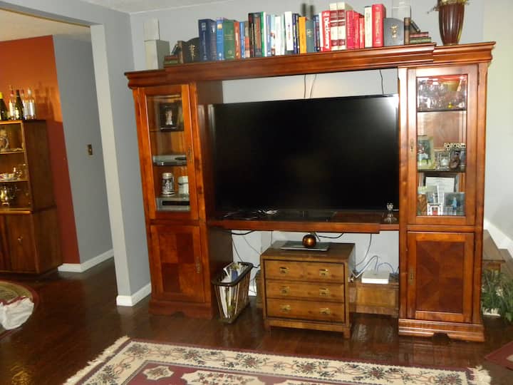 Centar za zabavu u dnevnom boravku.