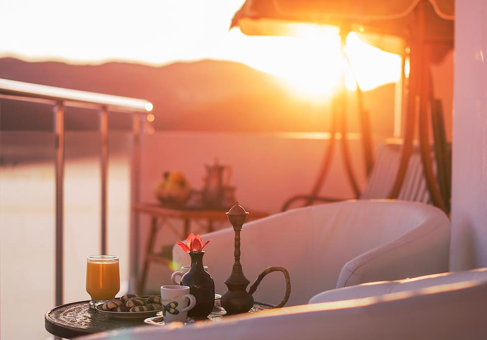 Balcony at sunset