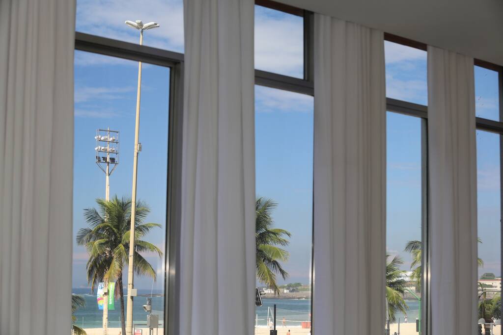 Twenty windows with sea view. Living room windows