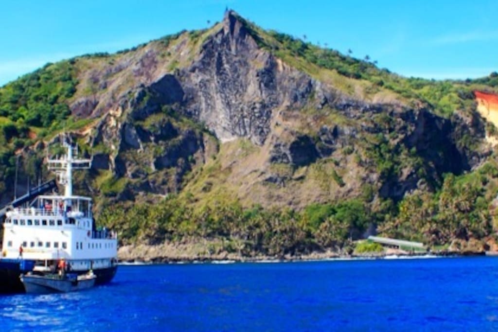 Getting to Pitcairn is a highlight for all and a significant part of the total adventure. It includes two nights aboard a working cargo ship that visits Pitcairn only a handful of times throughout the year. The cargo ship departs from French Polynesia which means you need to make your way to Papeete, Tahiti and then fly 4.5 hours from Papeete to Mangareva where you'll catch the freighter.