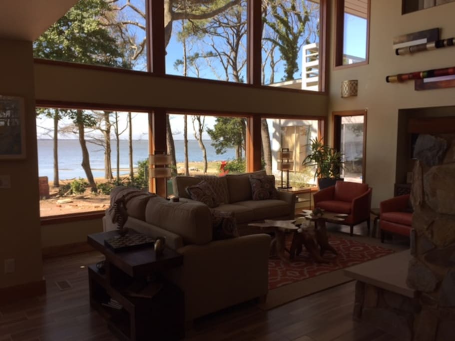 View of sound as seen from living room