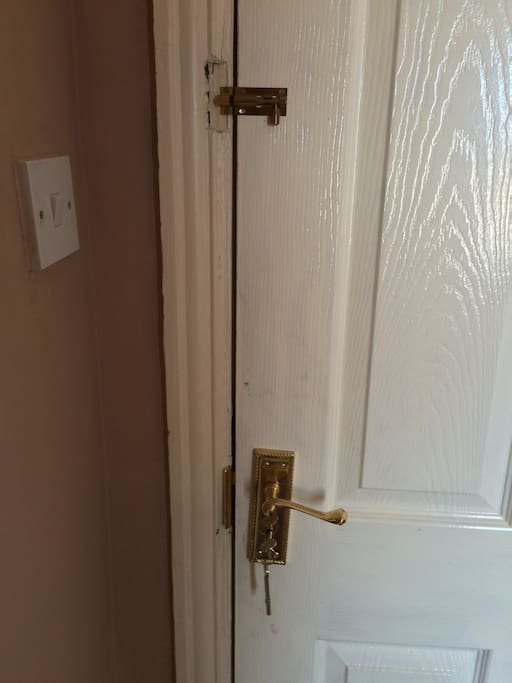 Lock on bedroom Door