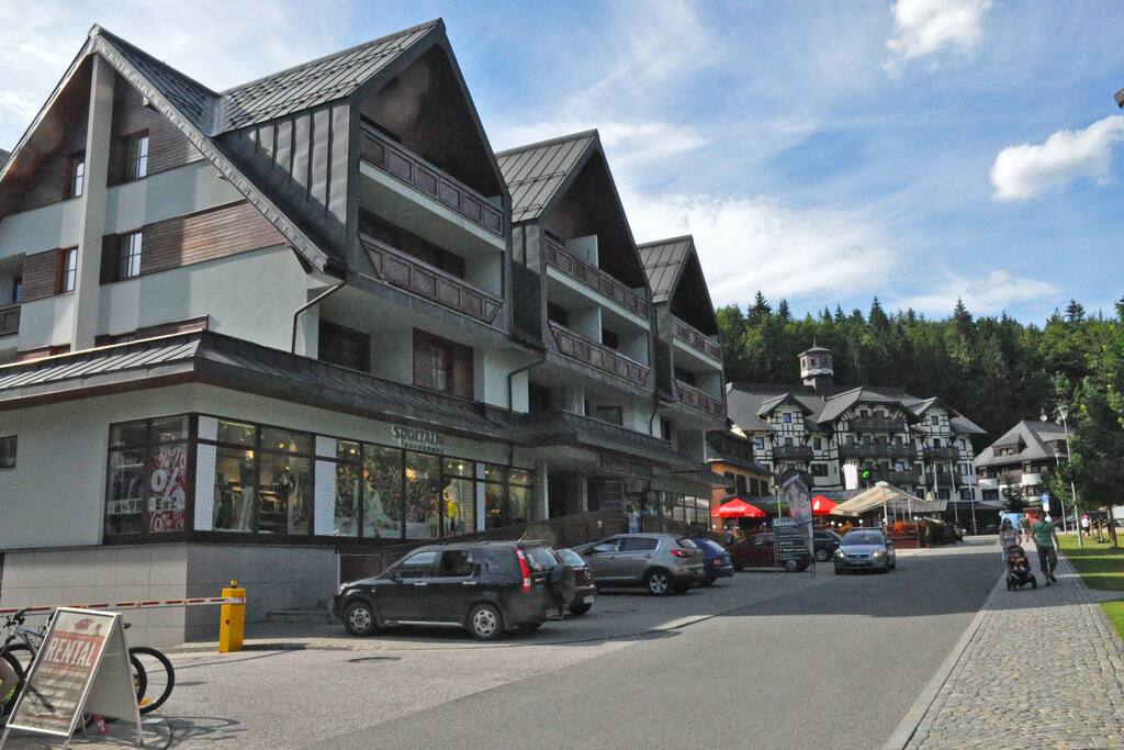 Obchody pod apartmánem
