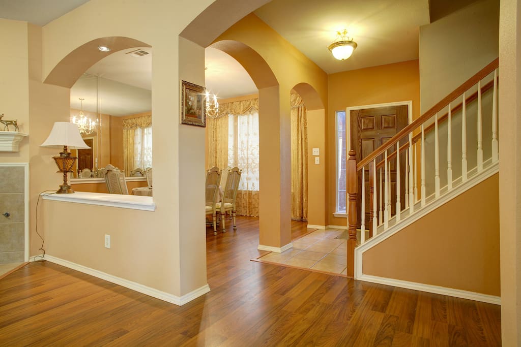 Entrance and stairs to second floor