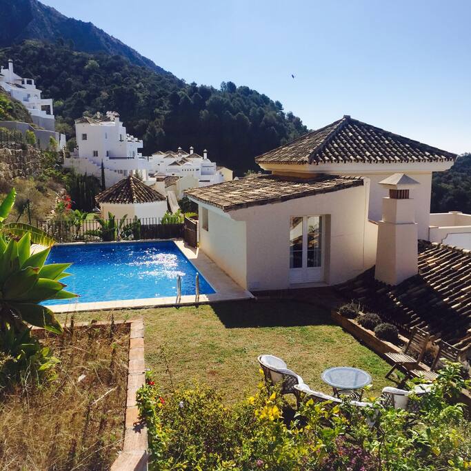 View of House from top with private pool