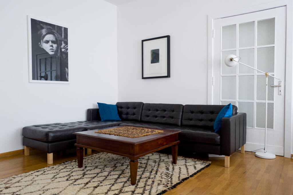 Cozy couch, living room