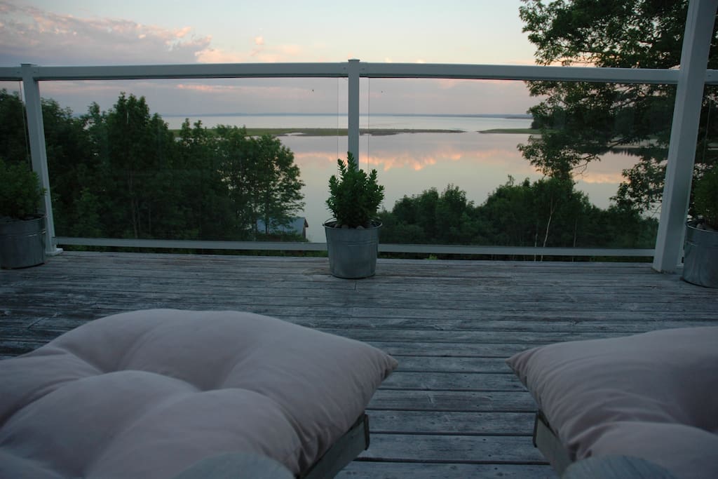view from the oceanside deck
