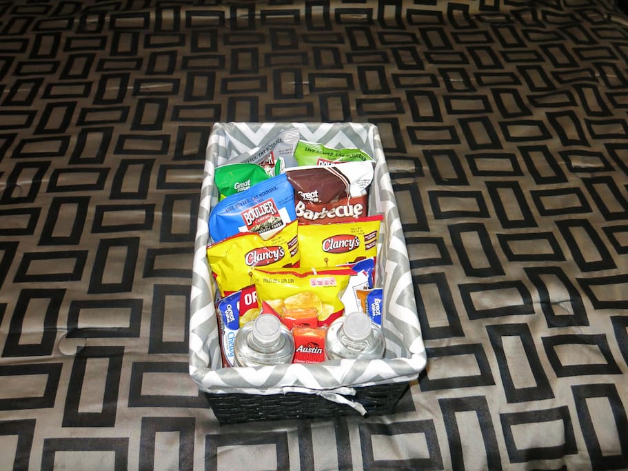 Snacks to enjoy during your stay.