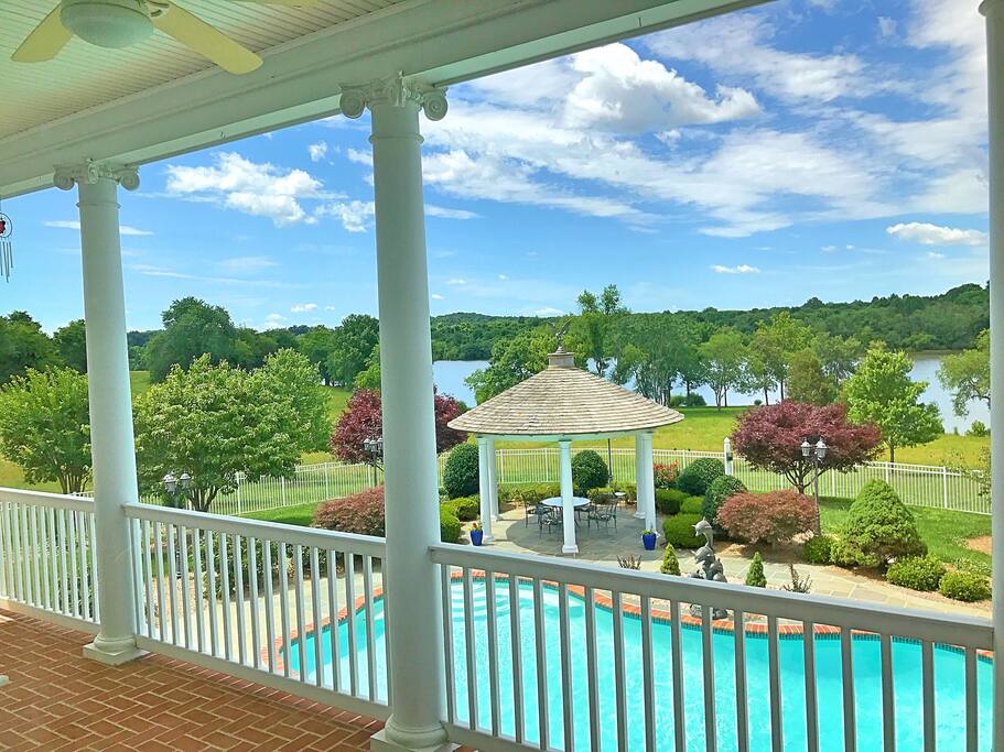 Amazing back terrace view