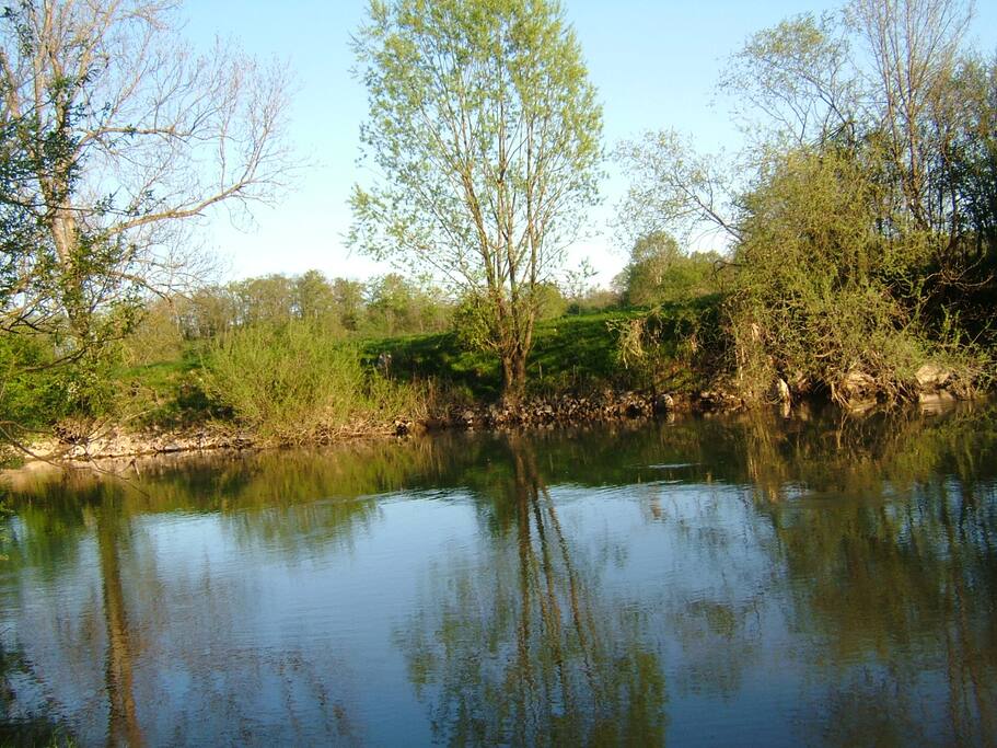 L'Ognon au bout de la propriété