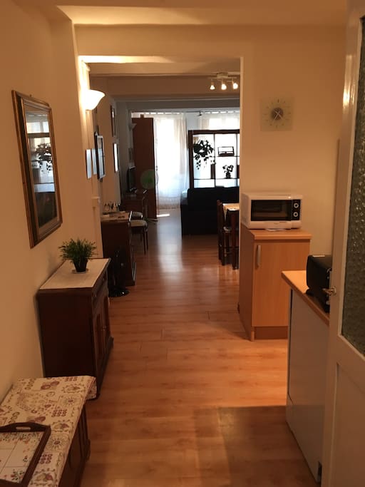 Veduta dall'ingresso dell'appartamento