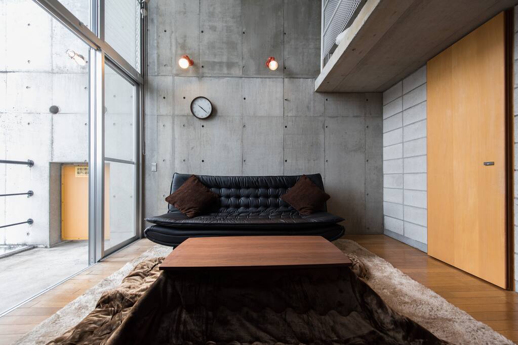 Beautiful semi-double sofa bed in the living room